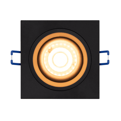 ULTRALUX - ЛУНА ЗА ВГРАЖДАНЕ КВАДРАТ GU10 СТАЦИОНАРНА ЧЕРНА - FSSGU10BL