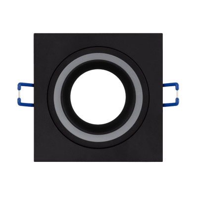 ULTRALUX - ЛУНА ЗА ВГРАЖДАНЕ КВАДРАТ GU10 СТАЦИОНАРНА ЧЕРНА - FSSGU10BL