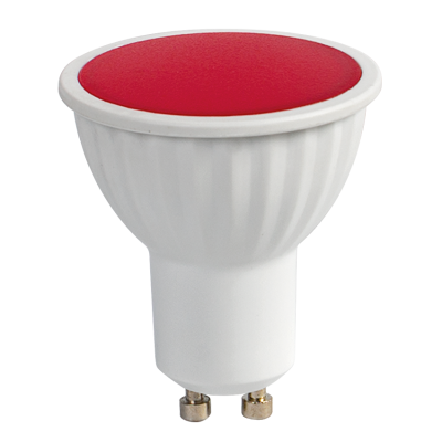 ULTRALUX -LED ЛУНИЧКА 5W, GU10, 220V-240V AC, ЧЕРВЕНА СВЕТЛИНА - L510R