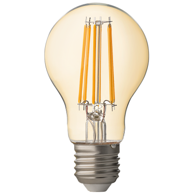 ULTRALUX - LED FILAMENT КРУШКА, ДИМИРАЩА, 7.5W, E27, 2500K, 220V AC, АМБЪР - LFB752725D