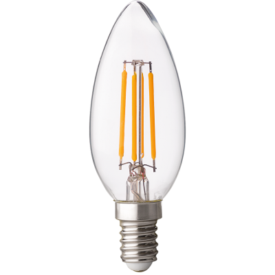 ULTRALUX - LED ДИМИРАЩ FILAMENT КОНУС 4W, E14, 4200K, 220V AC, НЕУТРАЛНА СВЕТЛИНА - LFC41442D