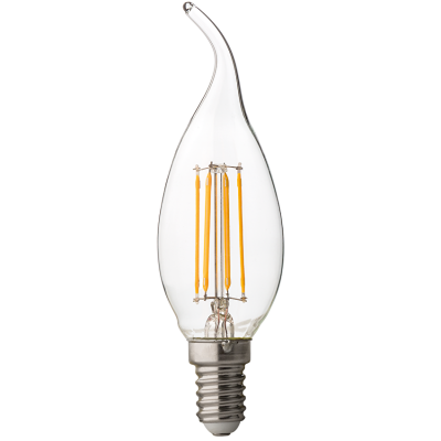 ULTRALUX - LED ДИМИРАЩ FILAMENT ПЛАМЪК 4W, E14, 4200K, 220V AC, НЕУТРАЛНА СВЕТЛИНА - LFF41442D