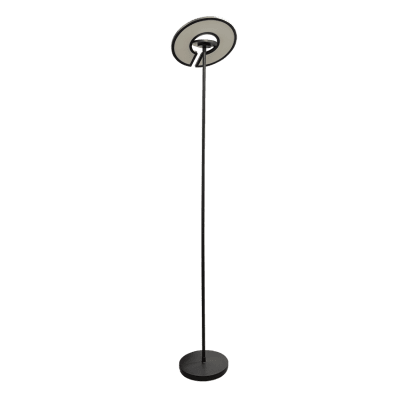 ULTRALUX - LED лампион CCT+RGB с дистанционно управление, димиращ, черен, 40W+8W, IP20 - LL48RCB