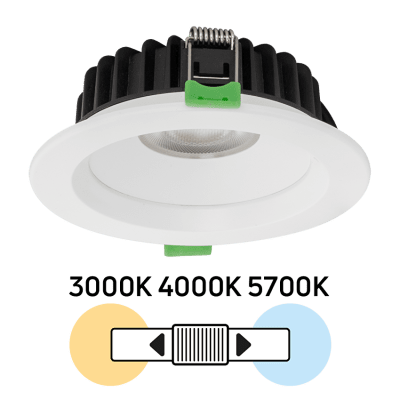 ULTRALUX - LED ЛУНА ЗА ВГРАЖДАНЕ, ДИМИРАЩА, 10W, 3000K/4000K/5700K, 220-240V AC, IP44 - LLV10DA