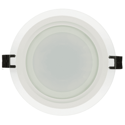 ULTRALUX - LED СТЪКЛЕН ПАНЕЛ ЗА ВГРАЖДАНЕ, КРЪГ, 18W, 4200K, 220V AC, НЕУТРАЛНА СВЕТЛИНА, IP44 - LPRG1842