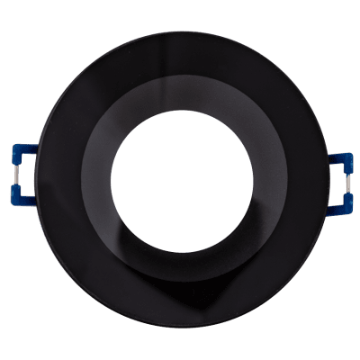 ULTRALUX - ЛУНА ЗА ВГРАЖДАНЕ КРЪГ, ЧЕРНА, СТАЦИОНАРНА, IP44, АЛУМИНИЙ И СТЪКЛО - LVSBRGU10BL