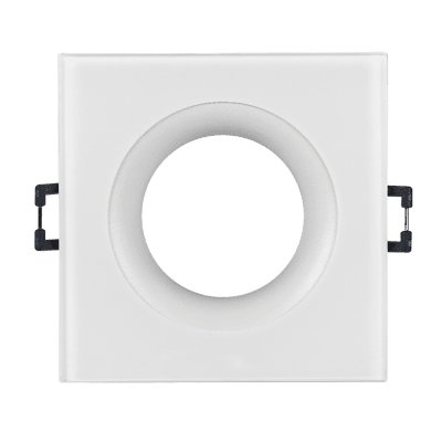 ULTRALUX - ЛУНА ЗА ВГРАЖДАНЕ КВАДРАТ, БЯЛА, СТАЦИОНАРНА, IP44, АЛУМИНИЙ И СТЪКЛО - LVSBSGU10WH