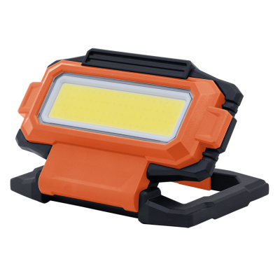 ULTRALUX - Портативна LED работна лампа с магнитна основа, карабинер и стойка 10W, 7000K, 5V DC, IP54 - LWL10