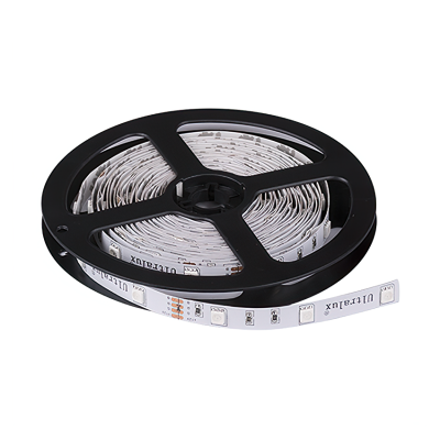 ULTRALUX - LED ЛЕНТА, 7.2W/M, RGB, 12V DC, SMD5050, 30 LEDS/M - NG5030RGB