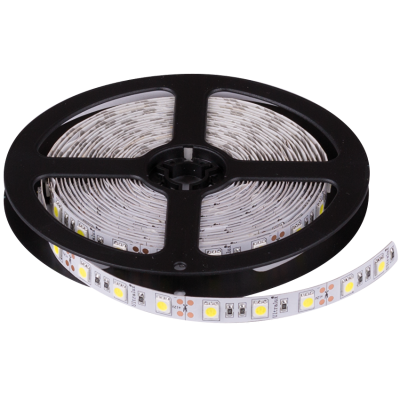 ULTRALUX - LED ЛЕНТА, 13.5W/M, 6500K, 12V DC, SMD5050, 60 LEDS/M - NG5060W