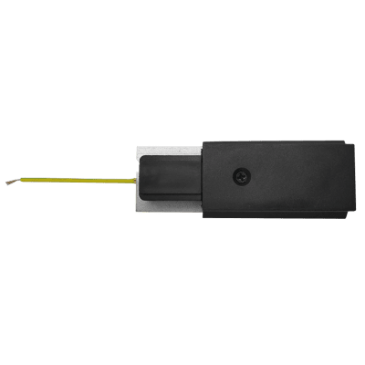 ULTRALUX - КОМПЛЕКТ ЗАХРАНВАЩ КОНЕКТОР И ТАПА, 2 ПИНА, ЧЕРЕН - PC2B