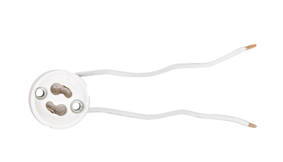 ULTRALUX - ПОРЦЕЛАНОВА ФАСУНГА GU10, БЯЛА - PFGU10W