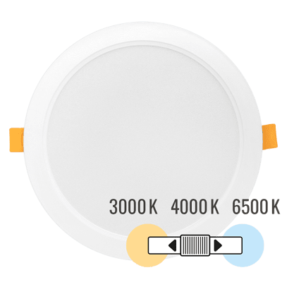 ULTRALUX - LED ПАНЕЛ ЗА ВГРАЖДАНЕ, КРЪГ, ВЛАГОЗАЩИТЕН 18W, 3000K/4000K/6500K, 220-240V AC, IP54 - PRW18CCT