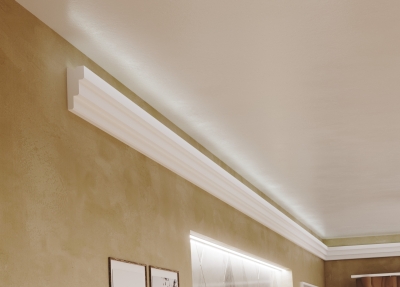 RAY DECOR - Декоративен профил от XPS за скрито LED осветление 2м. - RL124