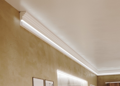 RAY DECOR - Декоративен профил от XPS за вграден монтаж на LED лента 2м. - RP112