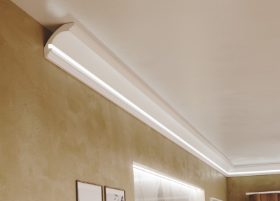 RAY DECOR - Декоративен профил от XPS за вграден монтаж на LED лента 2м. - RP152