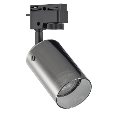 ULTRALUX - Тяло за релсов монтаж, стъклено, двупроводно, GU10, 220-240V AC, IP20, черно - RPG2B