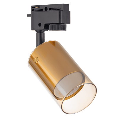 ULTRALUX - Тяло за релсов монтаж, стъклено, двупроводно, GU10, 220-240V AC, IP20, злато - RPG2G