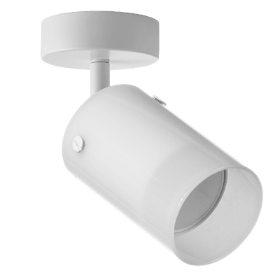 ULTRALUX - Тяло за таван, стъклено, GU10, 220-240V AC, IP20, бяло - RPGC1W