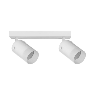 ULTRALUX - Тяло за таван, стъклено, 2XGU10, 220-240V AC, IP20, бяло - RPGC2W