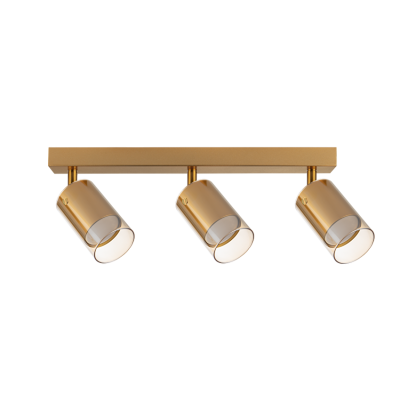 ULTRALUX - Тяло за таван, стъклено, 3XGU10, 220-240V AC, IP20, злато - RPGC3G