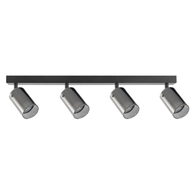 ULTRALUX - Тяло за таван, стъклено, 4XGU10, 220-240V AC, IP20, черно - RPGC4B