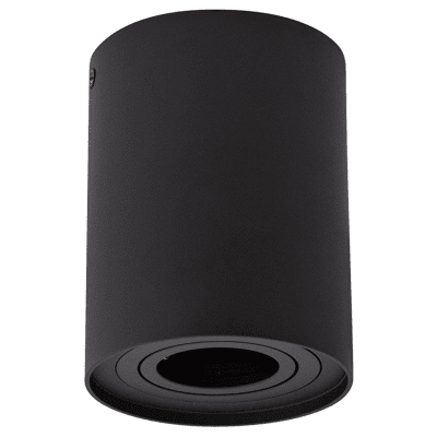 ULTRALUX - ЛУНА ЗА ОТКРИТ МОНТАЖ, КРЪГ, GU10, ПОДВИЖНА, ЧЕРНА - SPRGU10BL