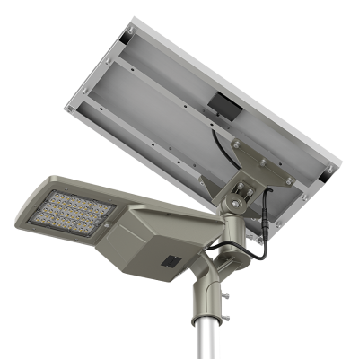 ULTRALUX - LED СОЛАРНА УЛИЧНА ЛАМПА 30W, 4000K, IP66, 5900LM - SSL30P50