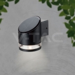 1W LED Соларна Стенна Лампа SMD Черно Тяло IP44 3000K