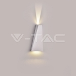 6W Стенна Лампа Бяла IP65 Две Посоки 4000К