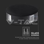 4W Стенна Лампа Черно Тяло Кръг 3000К IP65