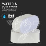 6W Стенна Лампа Бяла IP65 Подвижна 4000К