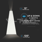 6W Стенна Лампа Бяла IP65 Две Посоки 3000К