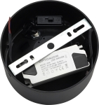 LED COB Луна 20W КРЪГЛА РЕГУЛИРУЕМА - ЧЕРНА - BRIDGELUX