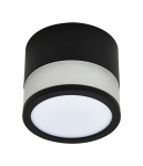 LED COB Луна 12W КРЪГЛА ЧЕРНА