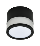 LED COB Луна 12W КРЪГЛА ЧЕРНА