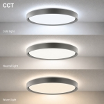 LED Осветително тяло 36W Бяло/Сиво CCT