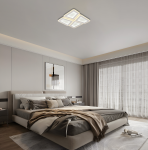 LED Осветително тяло 128W Бяло/Сиво CCT + Дистанционно управление