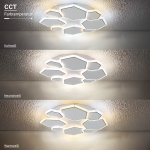 LED Осветително тяло 68W Бяло/Сиво CCT + Дистанционно управление