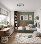 LED Осветително тяло 78W Бяло/Черно CCT + Дистанционно управление