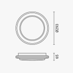 LED Осветително тяло 12W Бяло/Сребристо CCT