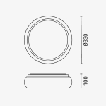 LED Осветително тяло 12W Бяло/Циан CCT