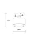 LED Магнитна Луна 48V 7W 3000K - M05