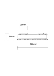 LED Магнитен Линеен РЕШЕТЪЧЕН Прожектор 48V 12W 4000K - M05