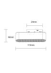 LED Магнитен Линеен АНТИ-ОСЛЕПЯВАЩ Прожектор 48V 6W 3000K - M05