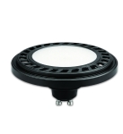 LED AR111/GU10 15W 120° - Алуминий Черен