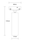 LED Магнитен Прожектор 48V 7W 3000K - M05
