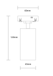 LED Магнитен Прожектор 48V 12W 3000K - M05