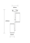 LED Магнитен Прожектор 48V 2x7W 4000K - M05