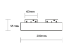 LED Магнитно Стенно/Таванно Осветление 48V 20W 4000K - M05